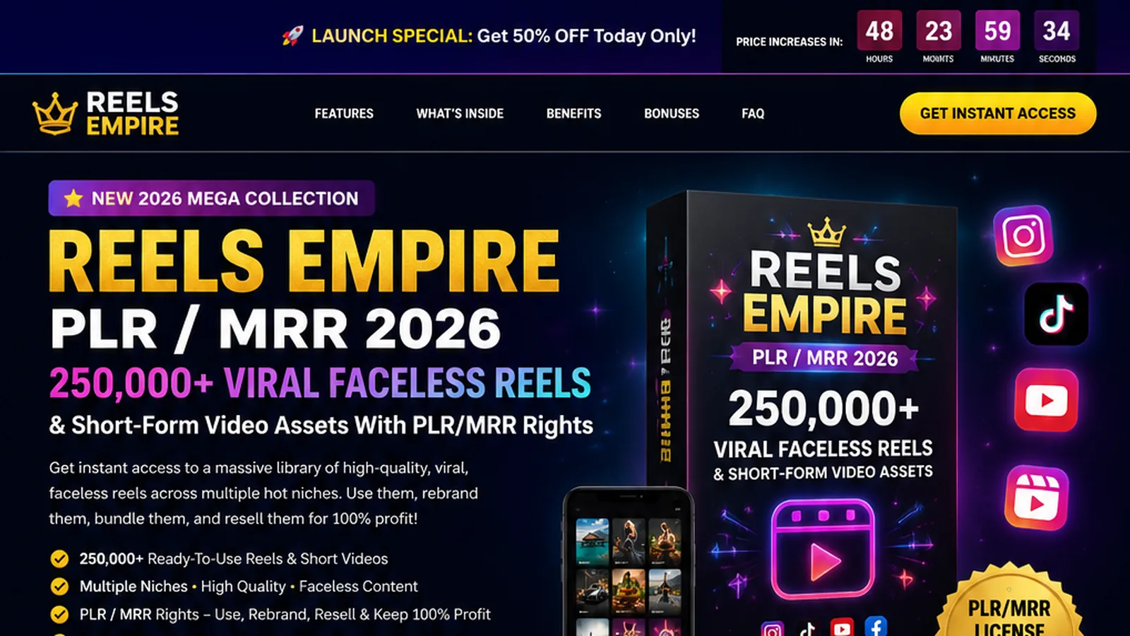 Reels Empire demo preview